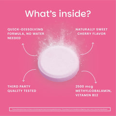 EZ Melts B12 2500 mcg tablets shown for potent daily B12 support.