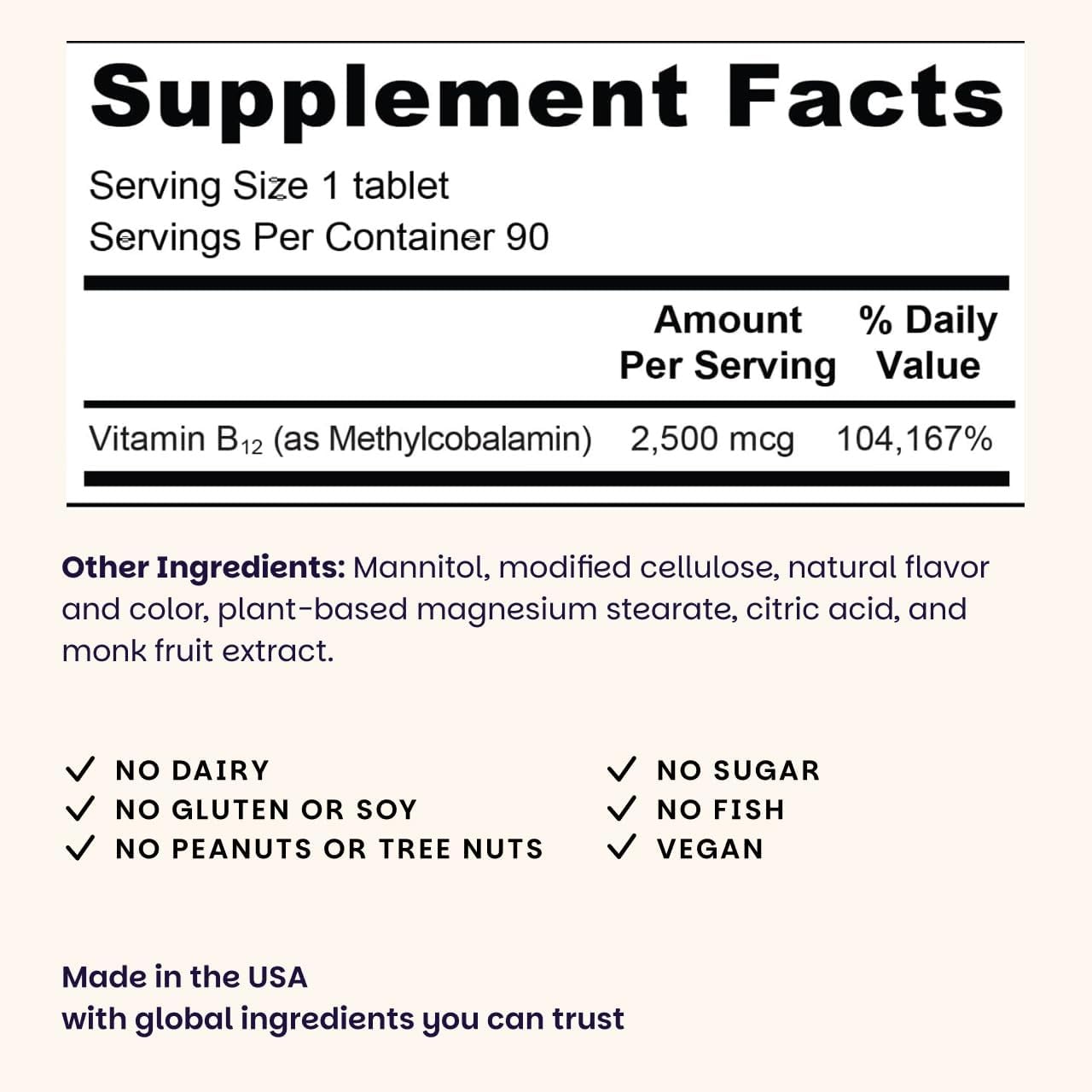 EZ Melts B12 dissolving tablets closeup highlighting quick sublingual intake.