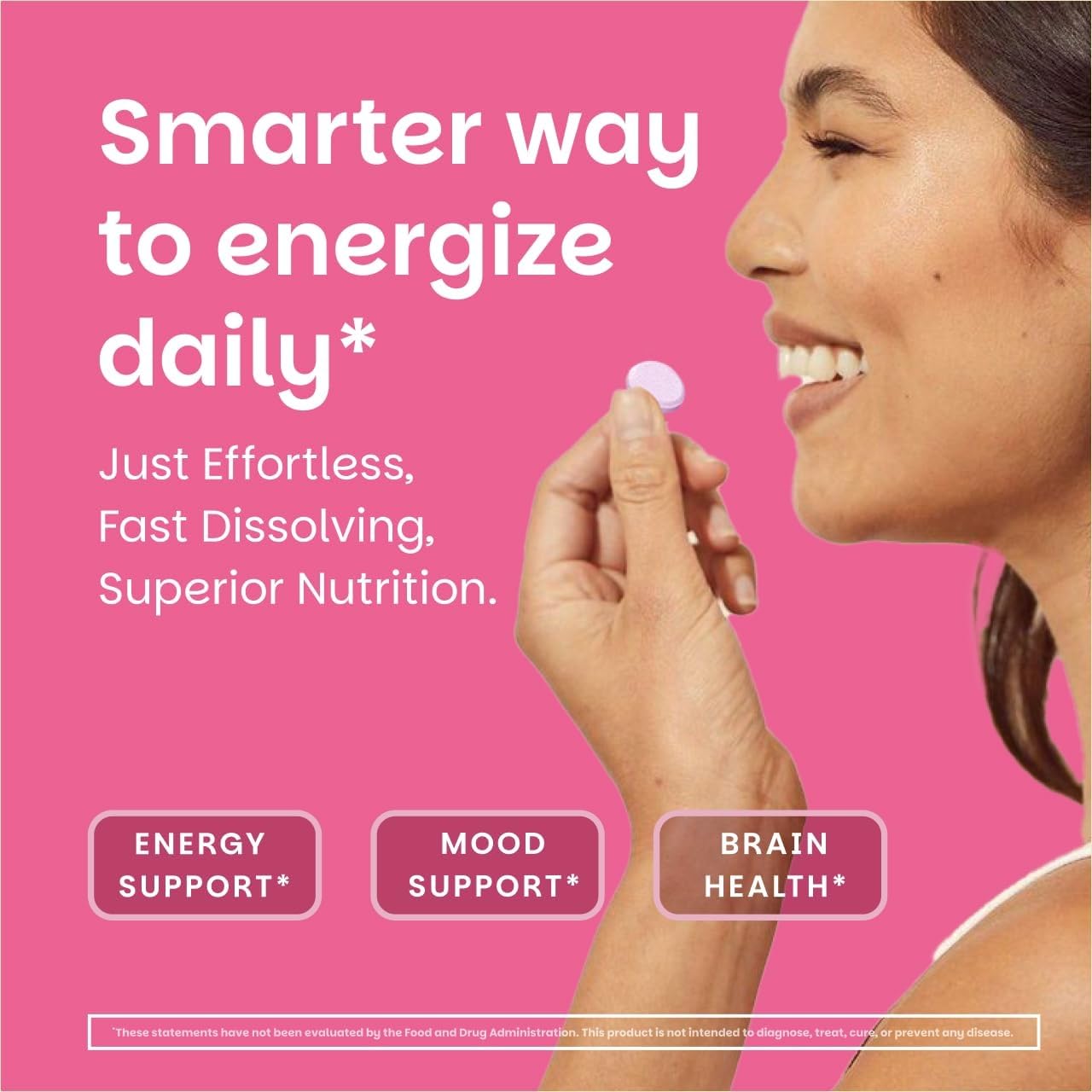 EZ Melts B12 vegan non-GMO label on packaging signals clean supplement choice.