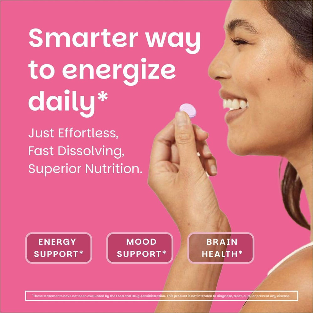 EZ Melts B12 vegan non-GMO label on packaging signals clean supplement choice.
