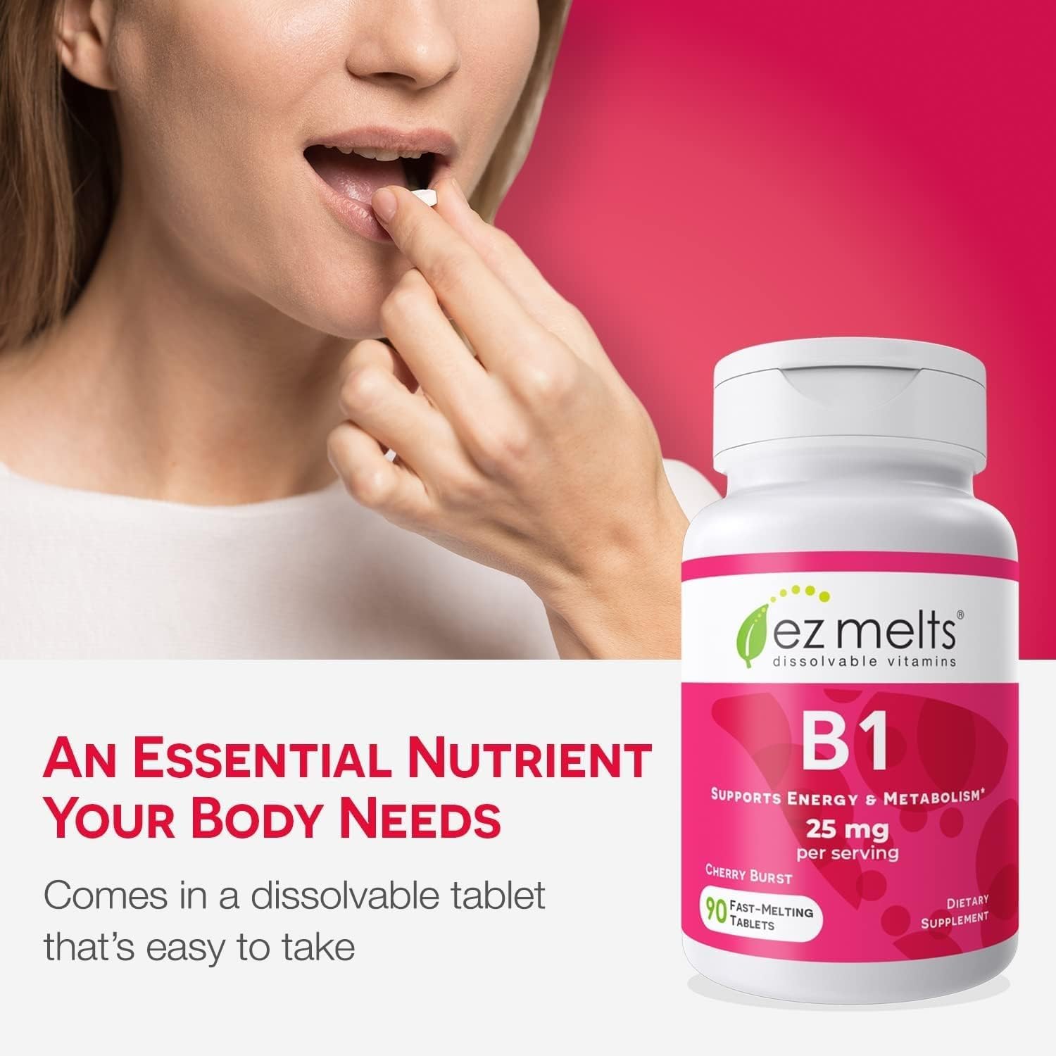 EZ Melts Cherry Burst flavor offers tasty daily energy support