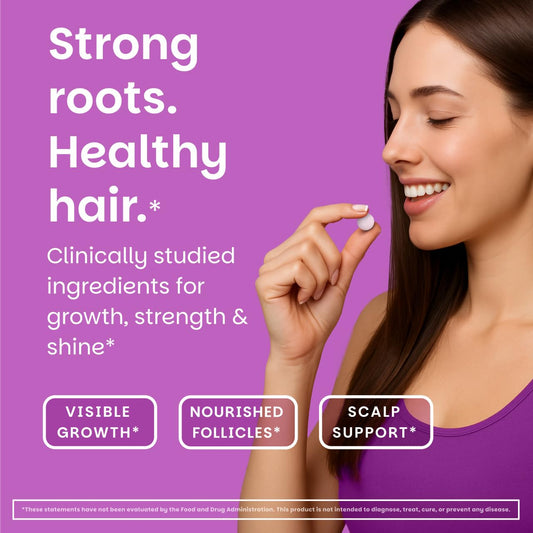 EZ Melts Hair Health Complete tablets dissolving quickly in the mouth.