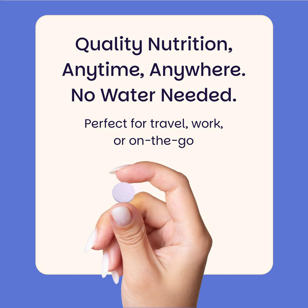 EZ Melts methylated B vitamins detail on label.