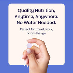 EZ Melts methylated B vitamins detail on label.