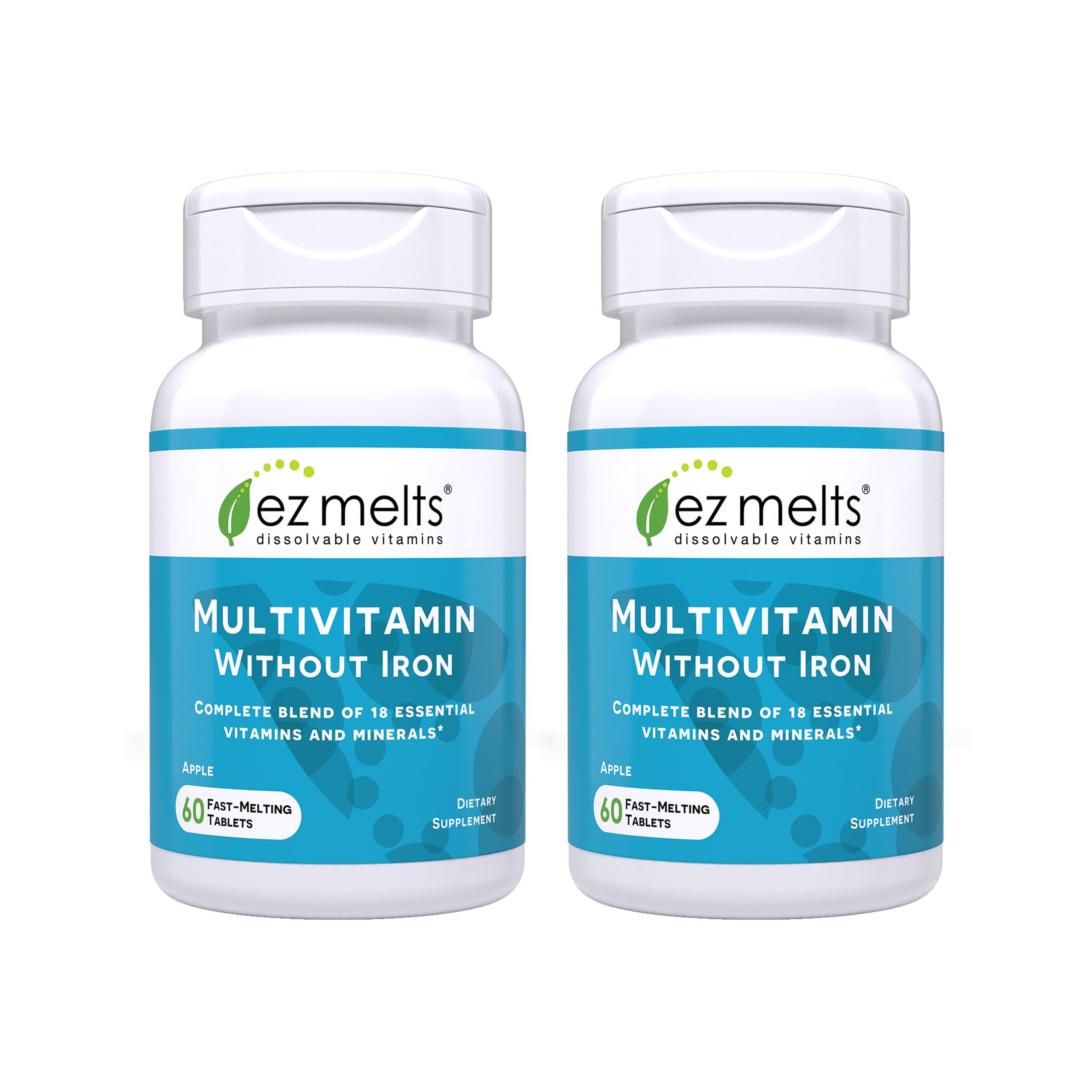 EZ Melts multivitamin apple flavor tablet dissolving quickly for easy daily use