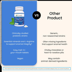 EZ Melts Oral Health Complete calcium phosphate supports enamel health