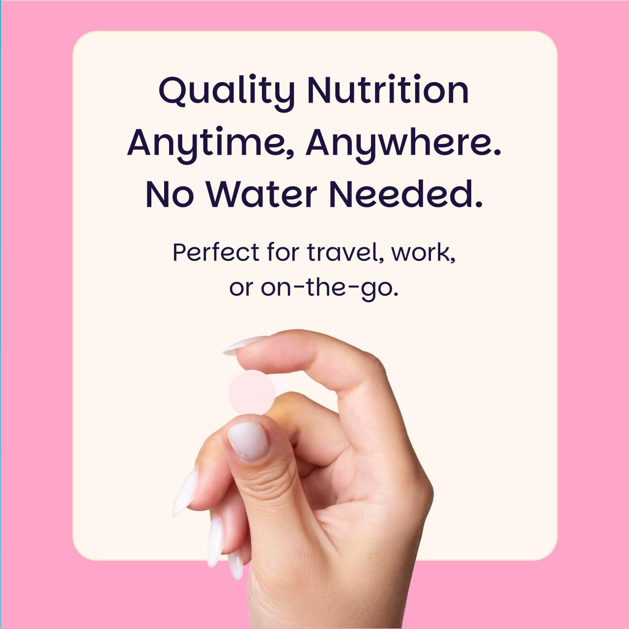 EZ Melts packaging-foil-seal highlights freshness and non-GMO features.