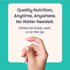 EZ Melts vegan non-GMO seal image highlighting formula traits.