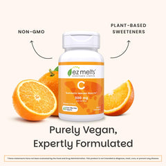 EZ Melts Vitamin C bottle and blister pack for daily on-the-go use