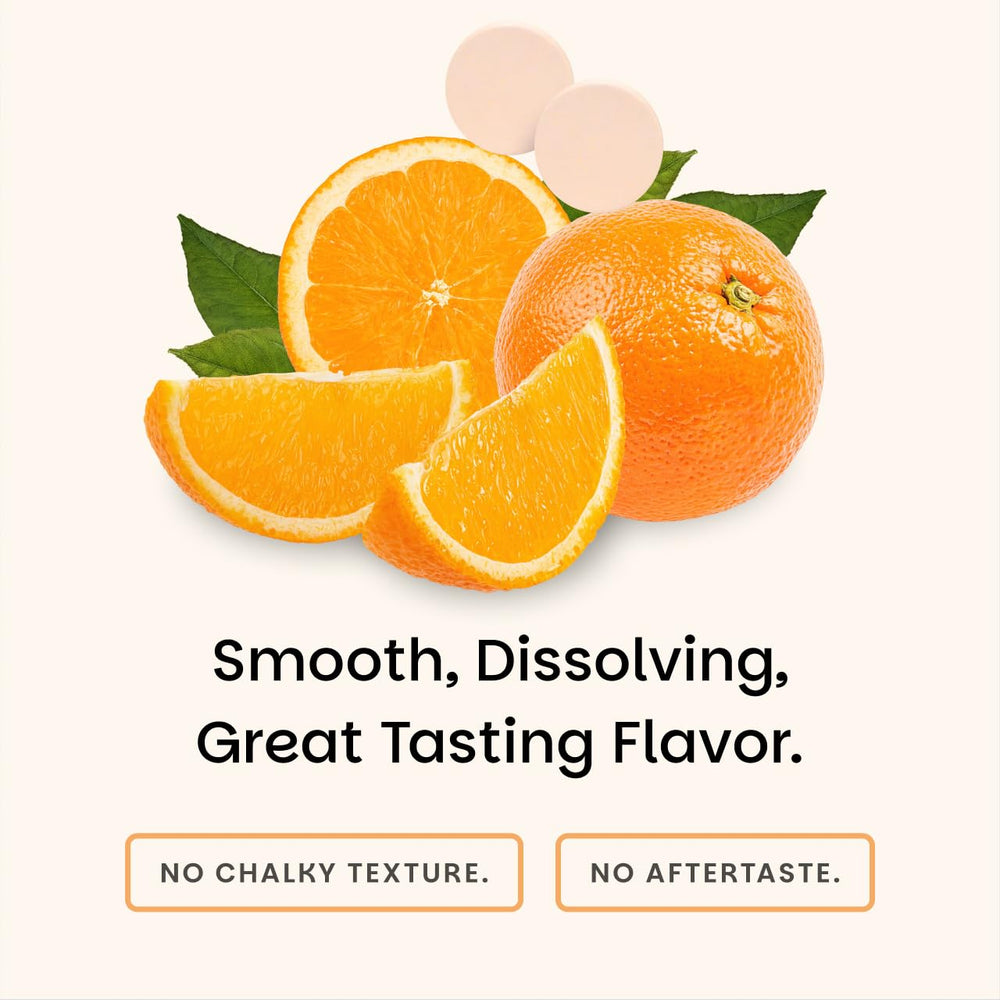 EZ Melts Vitamin C packaging notes no artificial flavors and sugar-free formulation