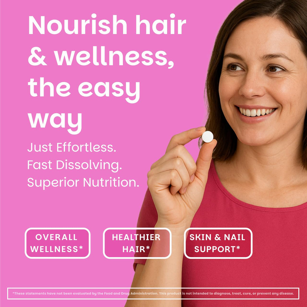 EZ Melts dissolving tablets depict quick daily intake