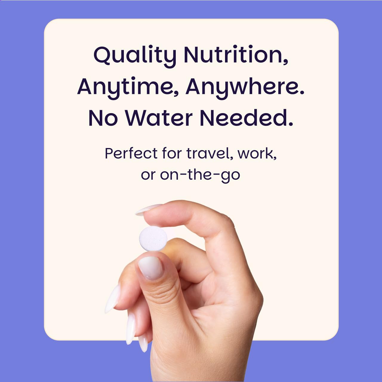 EZ Melts Zinc bottle with serving size and quick-use impression