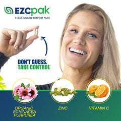 EZC Pak diabetic-safe badge signals sugar-free formulation