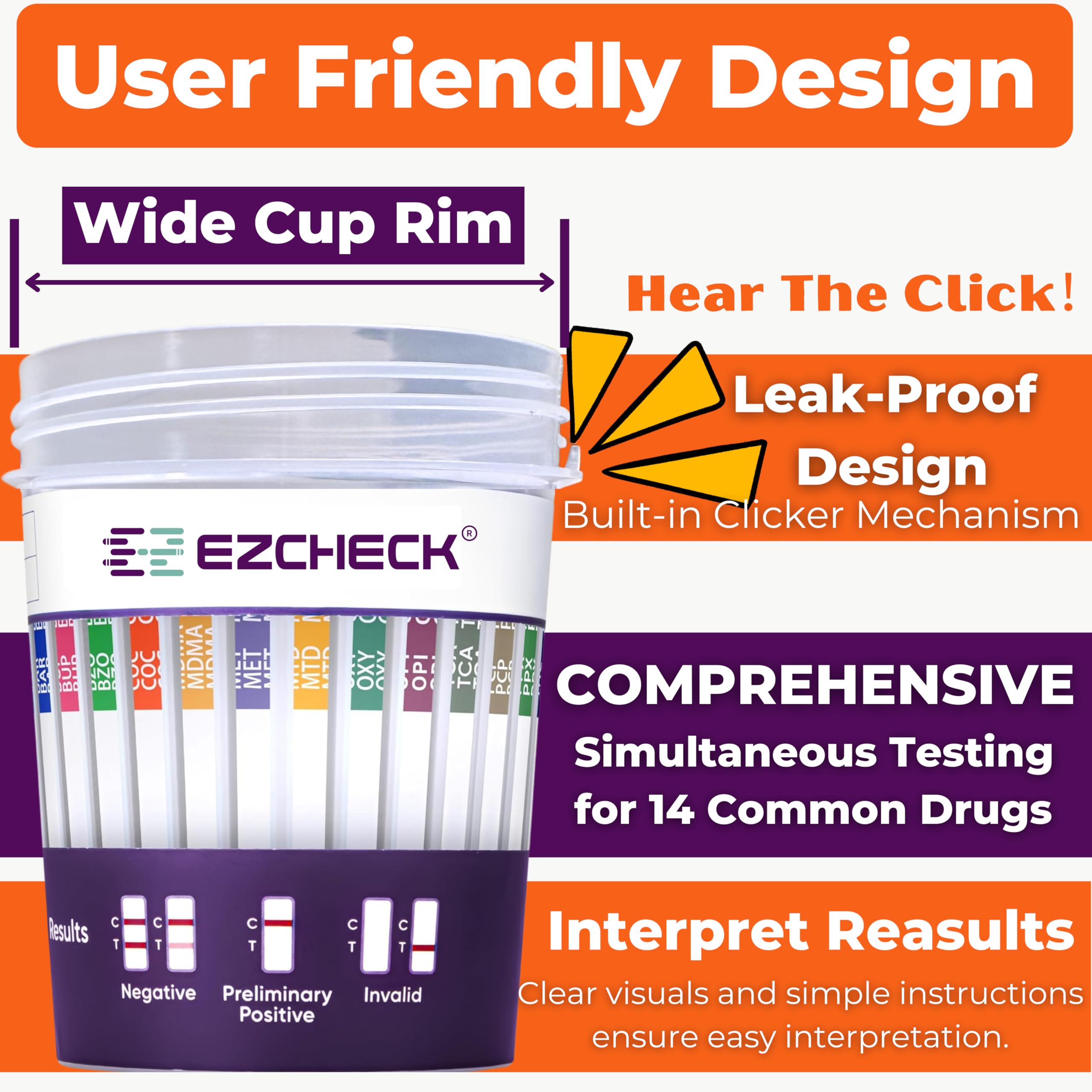 EZCHECK CLIA-waived logo signaling simple, guidelines-aligned testing