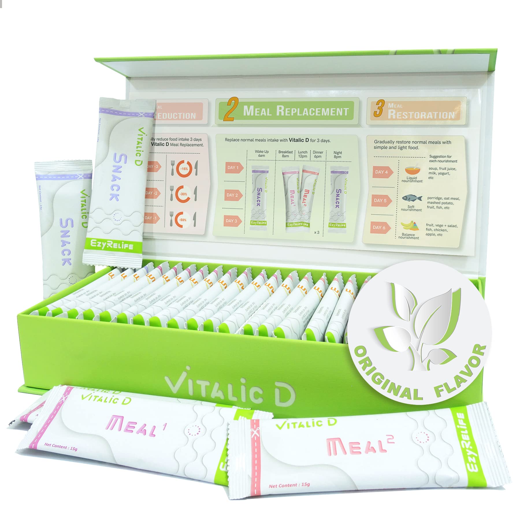 EzyRelife Deep Colon Cleanse Original packet ready to mix for a gentle cleanse.