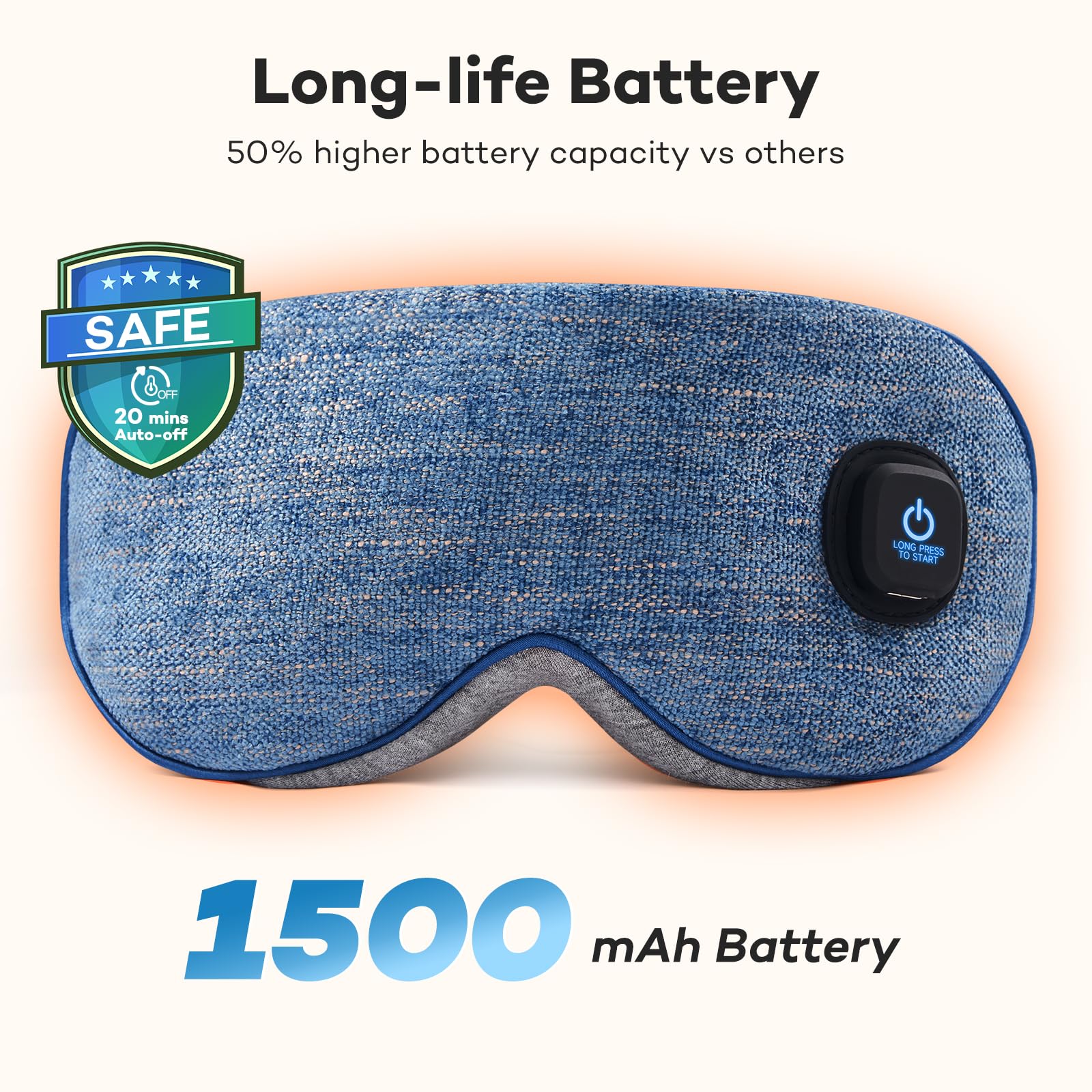 Ezona eye mask removable cover for hygienic cleaning
