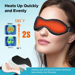 Ezona heated eye mask cotton fabric feels soft on the eye area