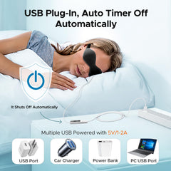 Ezona heated eye mask even heat distribution warms eyes evenly