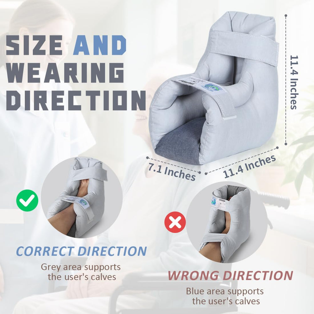 EZSLINGGLIDE heel protector universal fit fits either foot for versatile use.