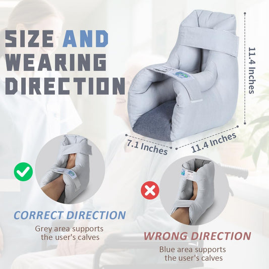 EZSLINGGLIDE heel protector universal fit fits either foot for versatile use.