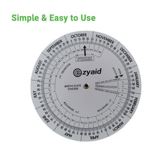 Ezyaid Pregnancy Wheel durable plastic material ensures long-lasting clinic use.
