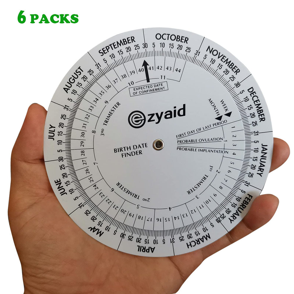 Ezyaid Pregnancy Wheel rotate function demonstrates easy date selection for midwives.