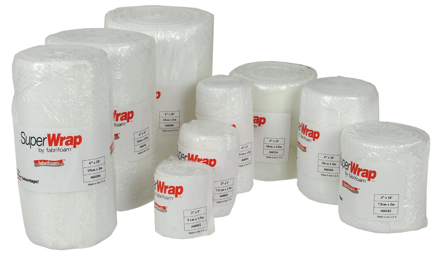 Fabrifoam SuperWrap foam inner layer for cushioned comfort and targeted compression.