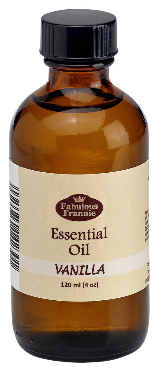 Fabulous Frannie Vanilla Planifolia essential oil bottle with dropper for precise fragrance use