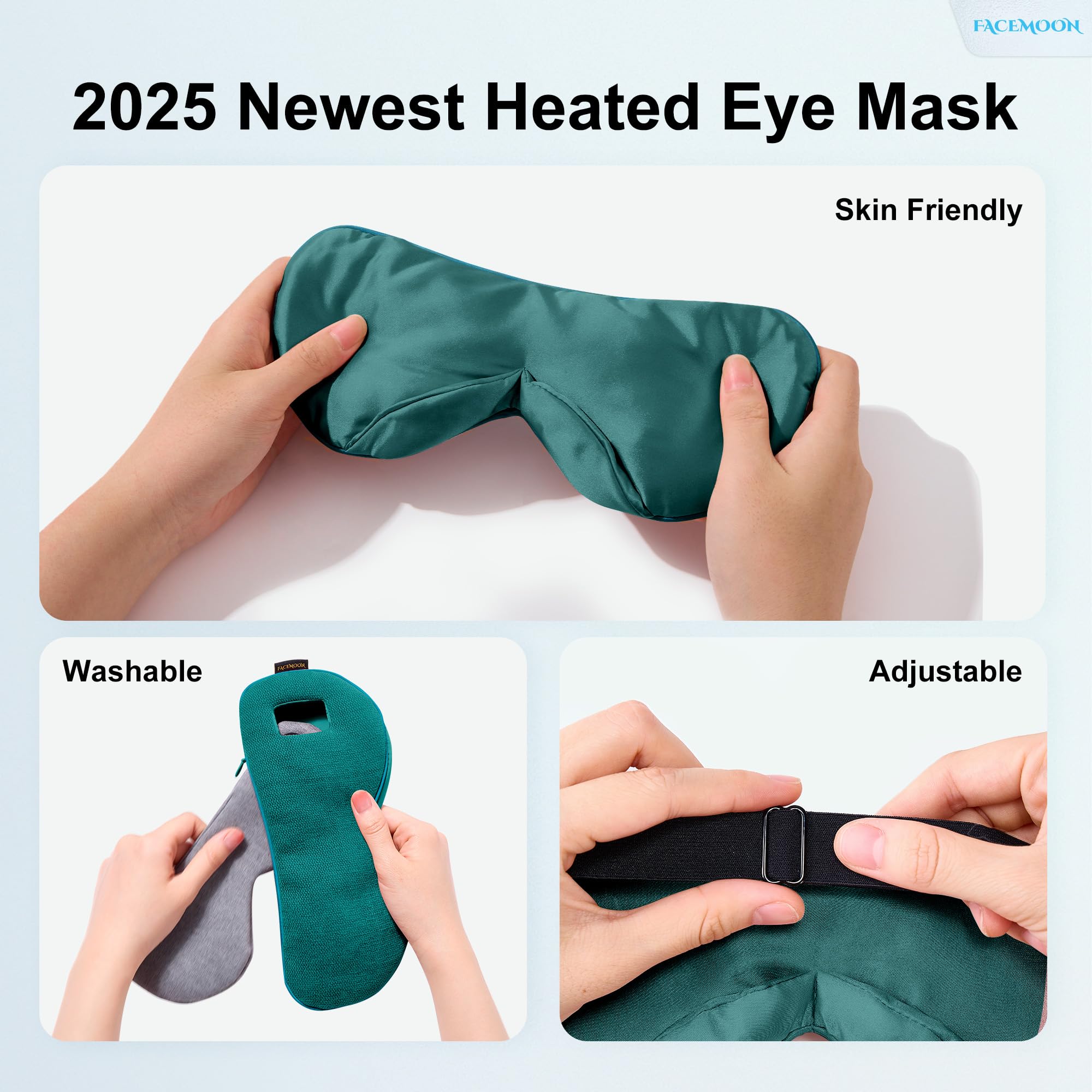 FACEMOON three heat levels offer flexible comfort.