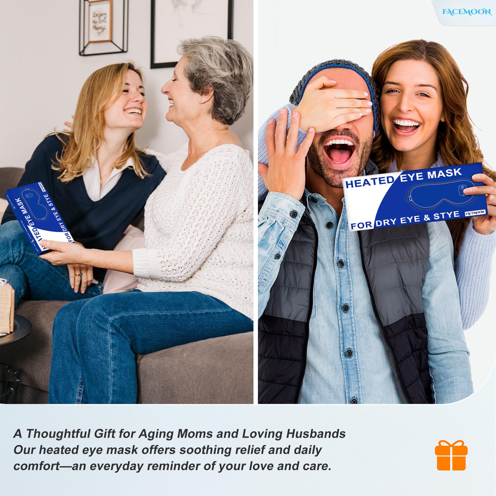 FACEMOON travel-ready eye mask for home or on the go.