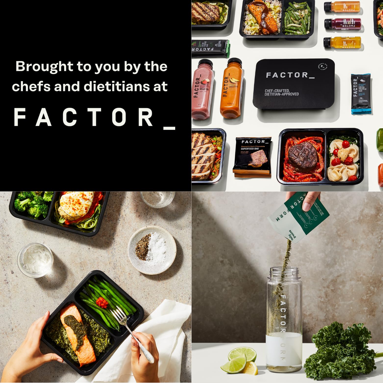 Factor Form Whey Protein Mixing with water in a glass, keto-friendly option