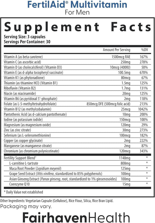 Fairhaven Health Countboost capsules closeup highlighting daily dose for male fertility goals