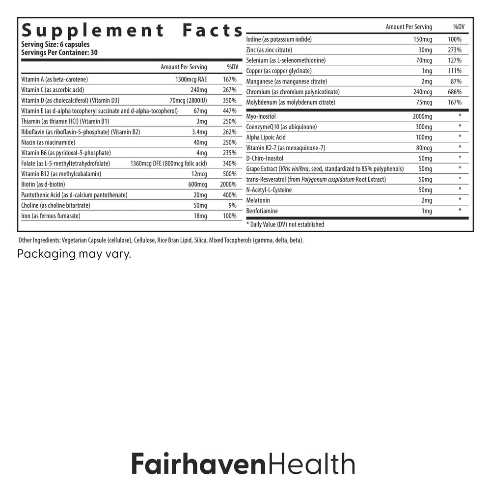 FH Pro for Women vegan and gluten-free formula icons