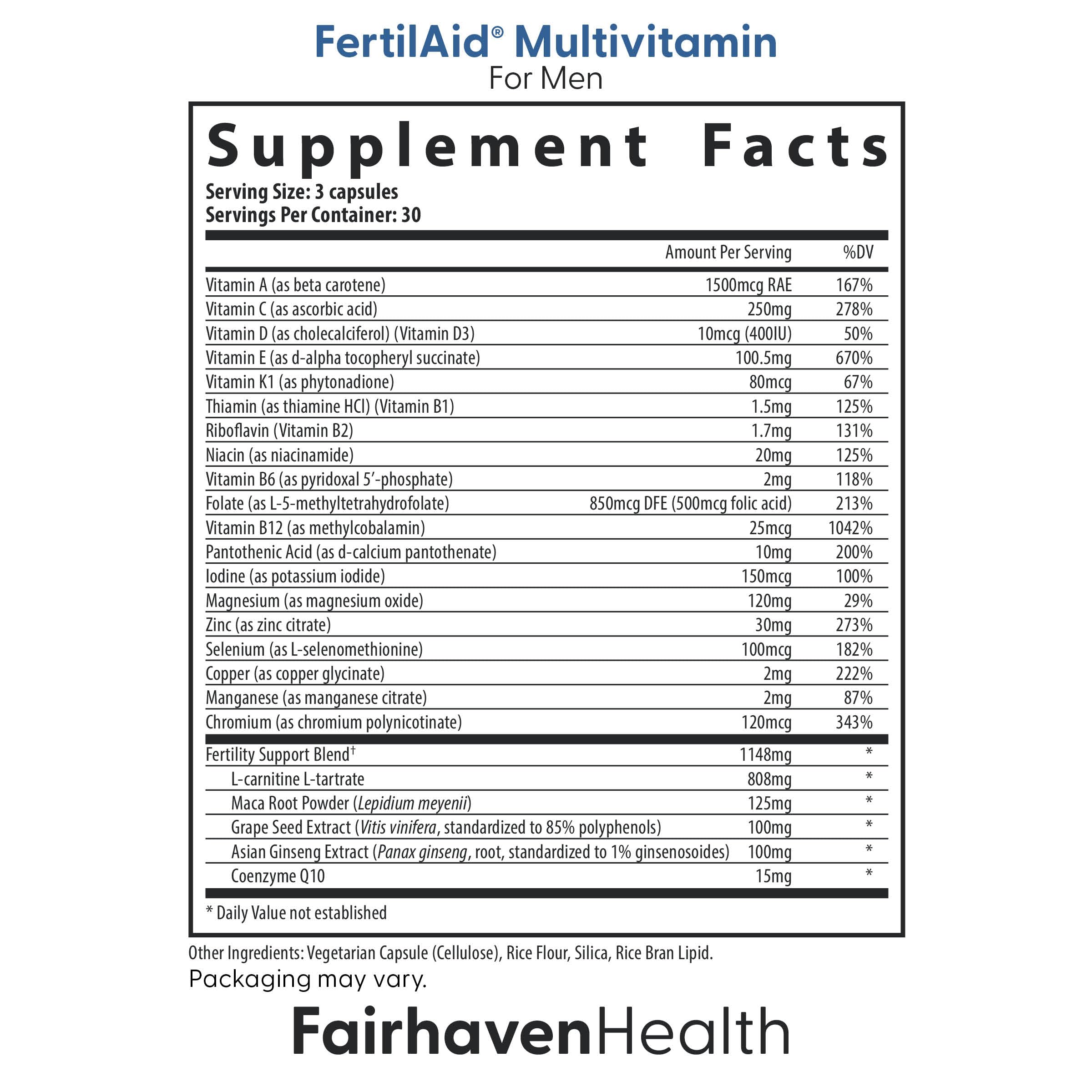Fairhaven Health MotilityBoost for Men bottle - potential support for sperm motility