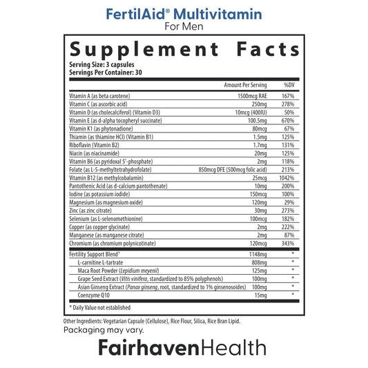 Fairhaven Health MotilityBoost for Men bottle - potential support for sperm motility