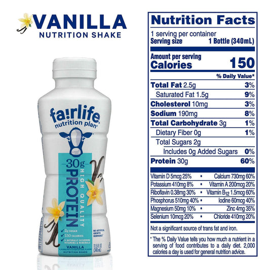 Fairlife Nutrition Plan Chocolate shake bottle showcasing rich flavor