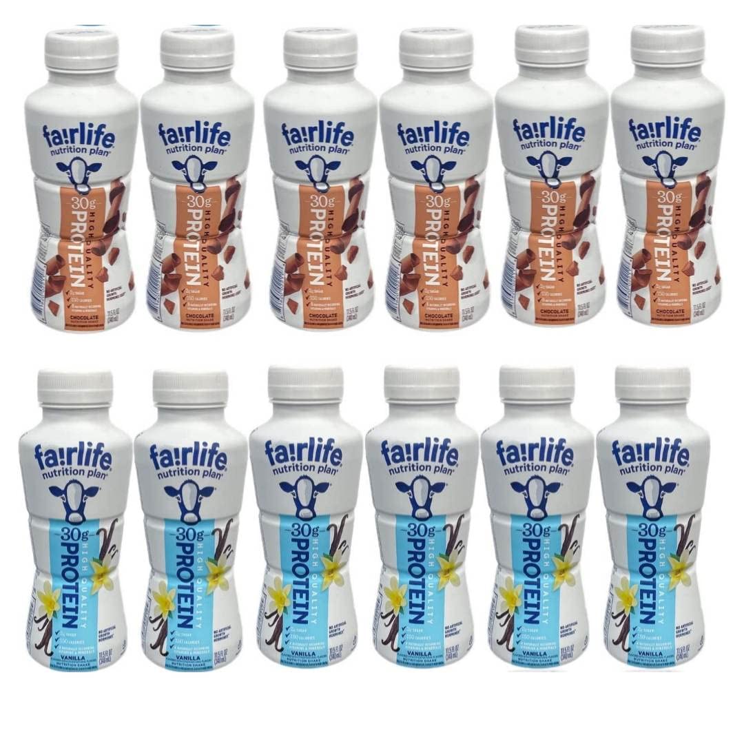 Fairlife Nutrition Plan Vanilla shake bottle with smooth texture, ideal for quick meals