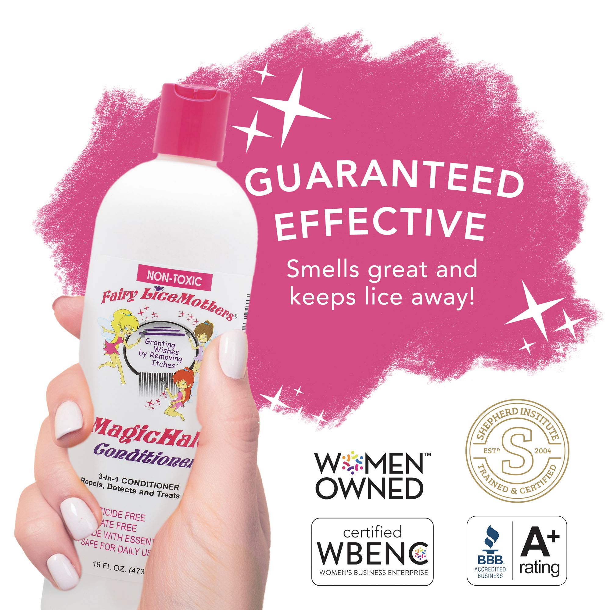 Fairy LiceMothers packaging; family-friendly design supports safe use for kids.