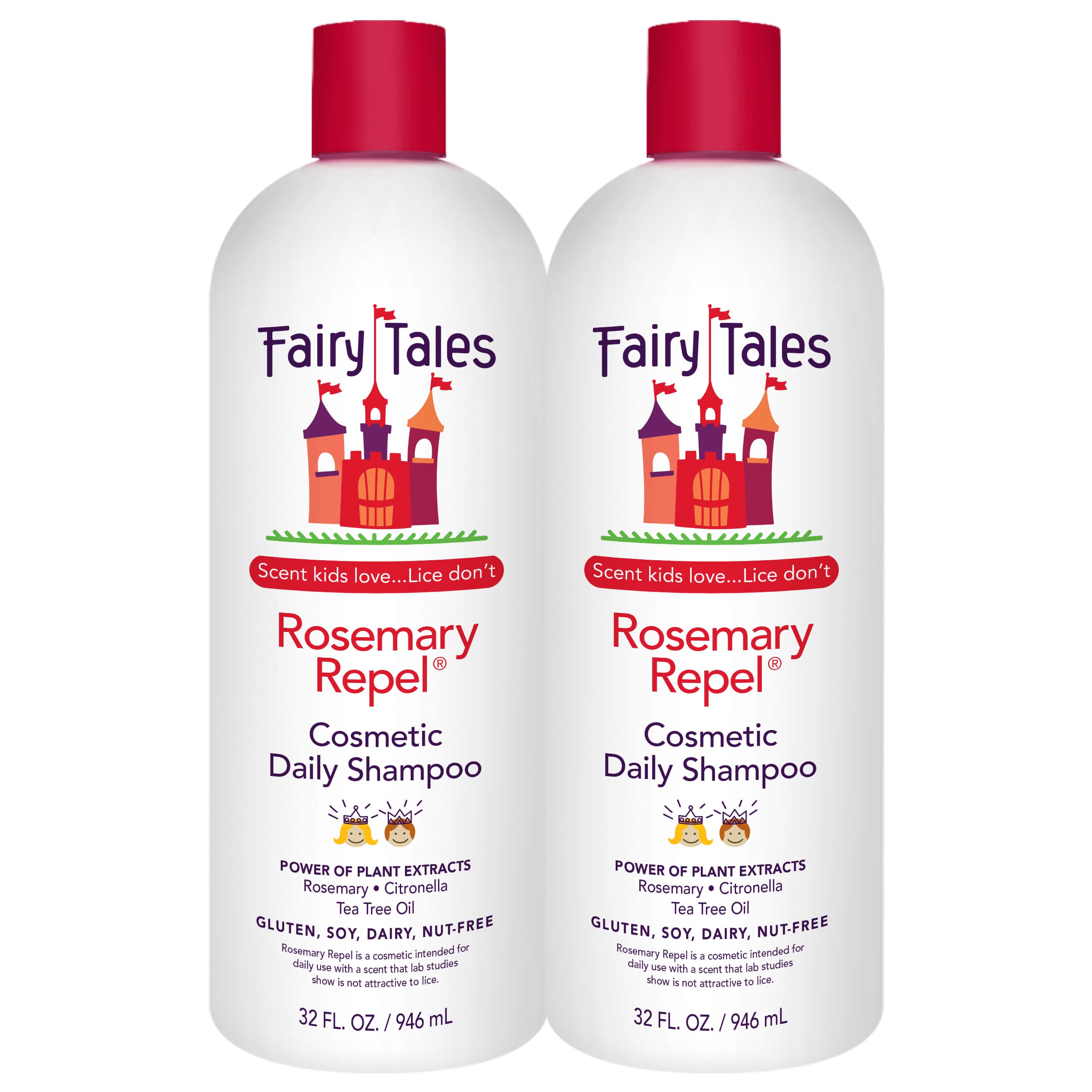 Fairy Tales Rosemary Repel shampoo bottle front with pleasant rosemary scent for daily use