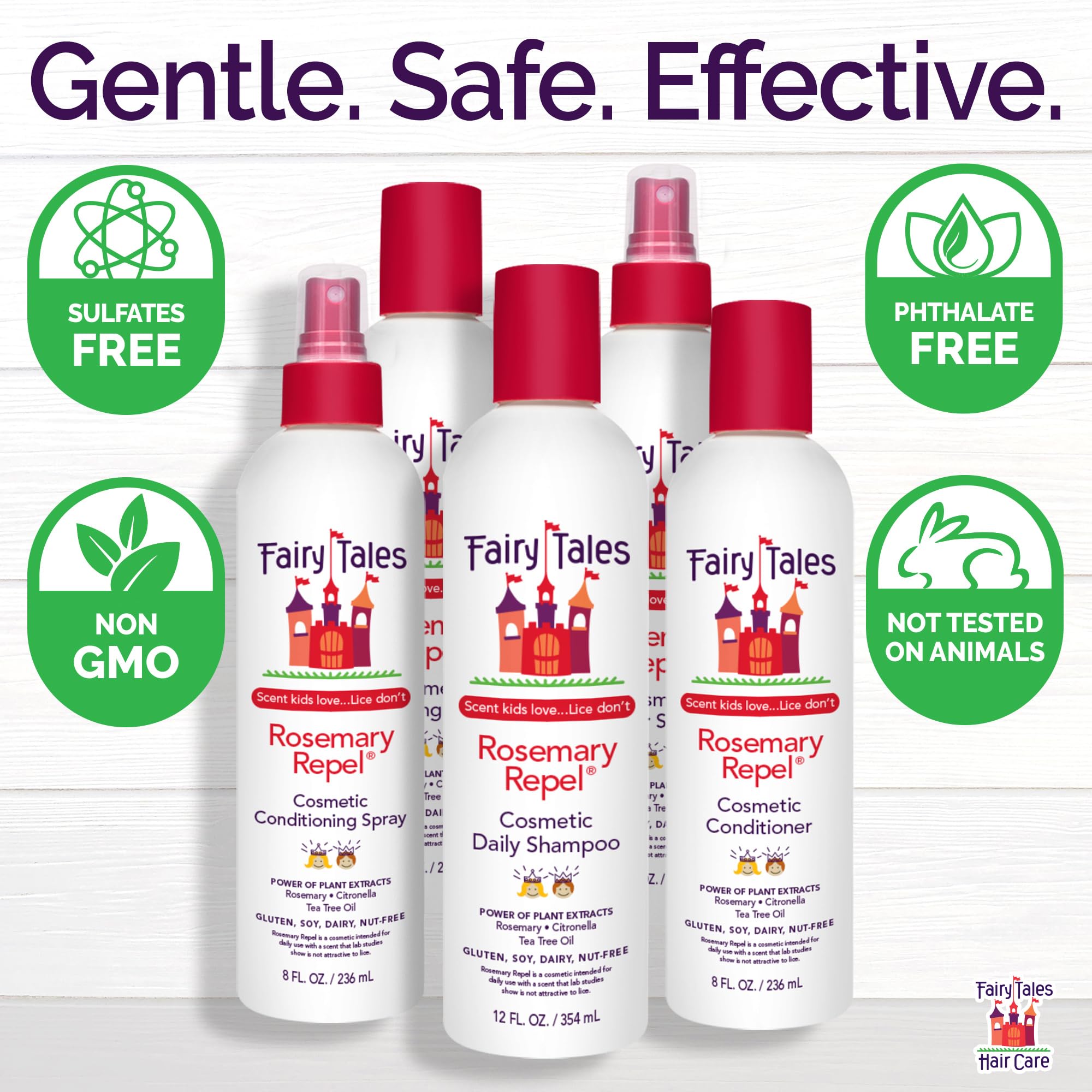 Fairy Tales Rosemary Repel ingredients panel close-up highlighting natural oils