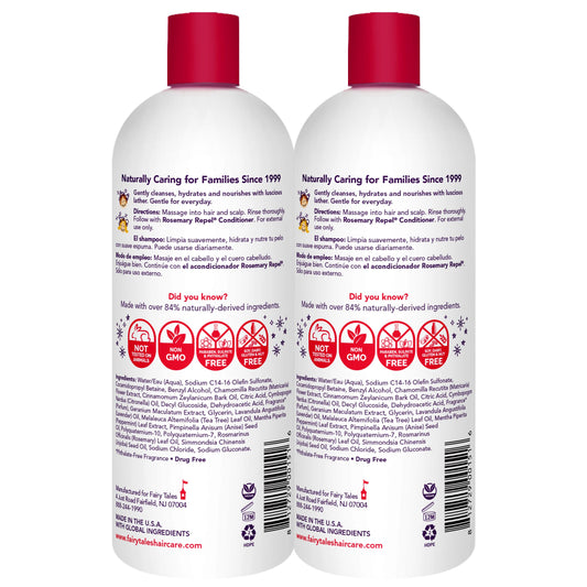 Fairy Tales Rosemary Repel shampoo being used by a child during bath for gentle cleansing