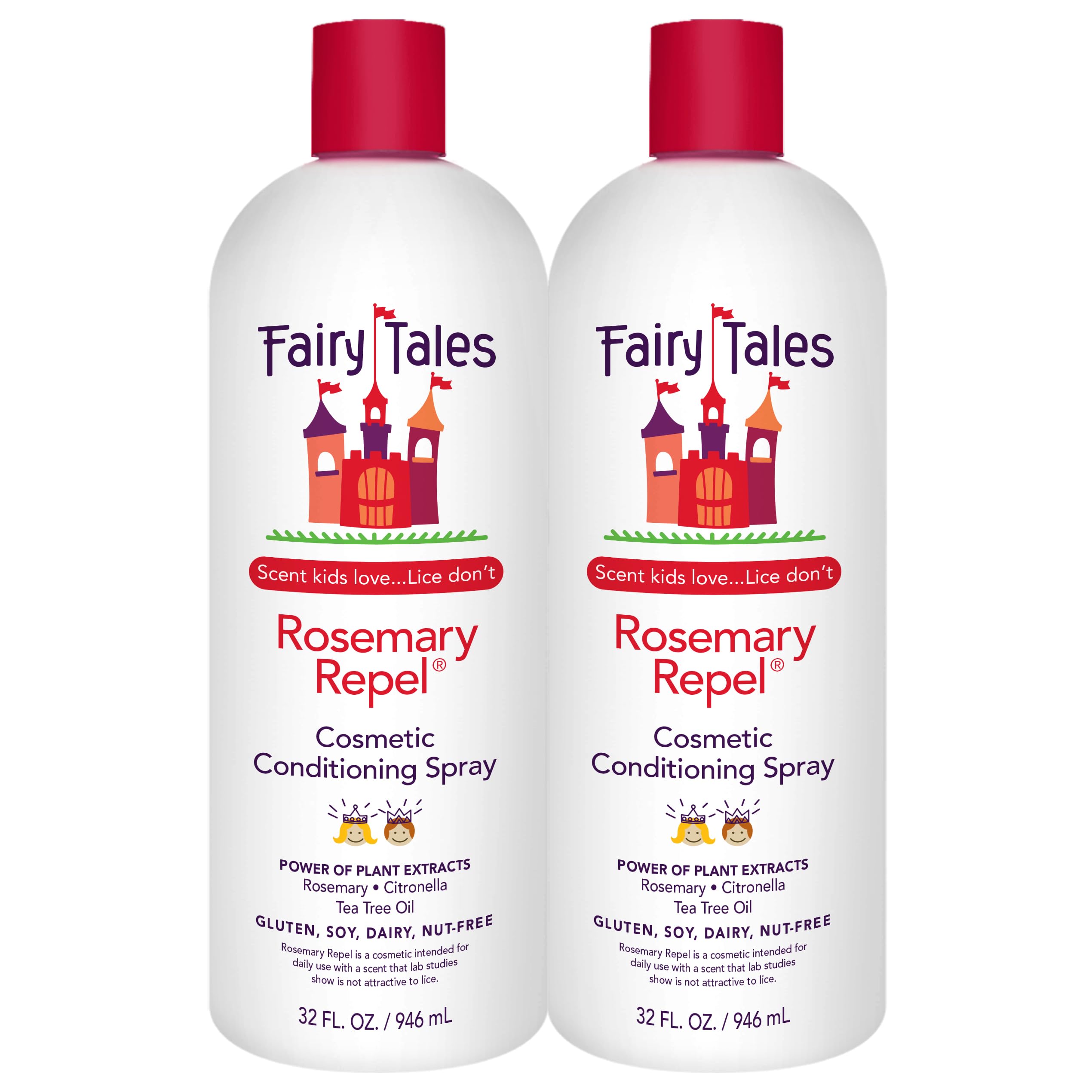 Fairy Tales Rosemary Repel spray bottle offers detangling conditioning for kids with a pleasing scent.