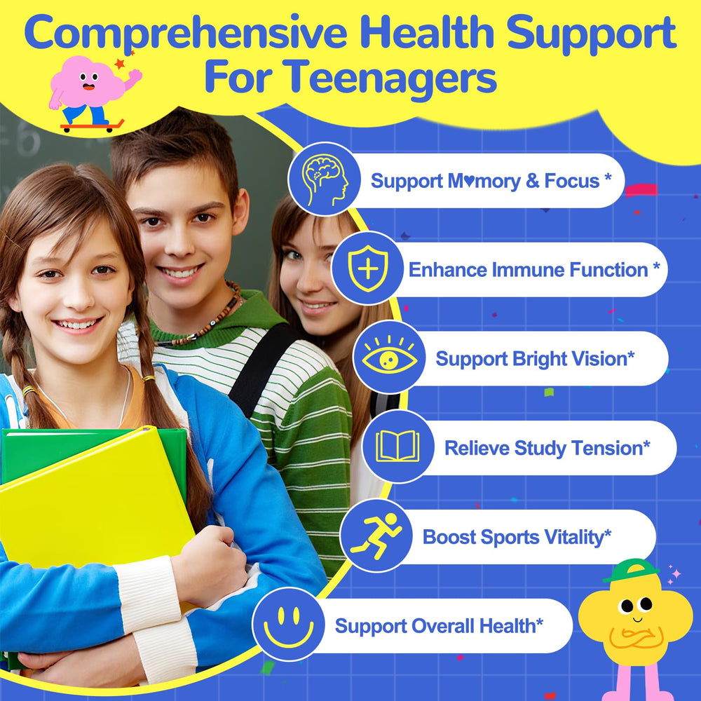 Fajeckma Omega-3 Teens D3 elderberry image hinting immune support