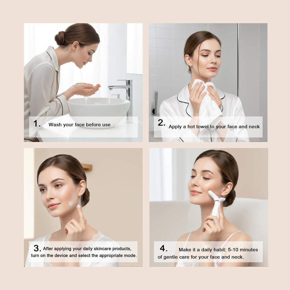 Famawo face and neck massager fits into your daily routine