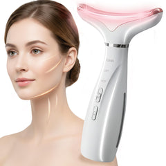 Famawo Face and Neck Massager with LED color modes for at-home spa sessions