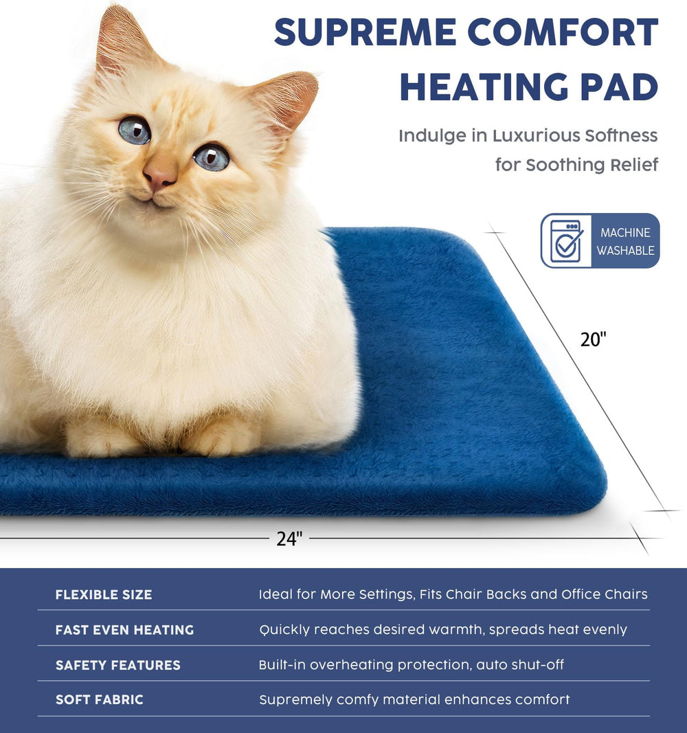Fanatato heating pad dry heat option for versatile relief.