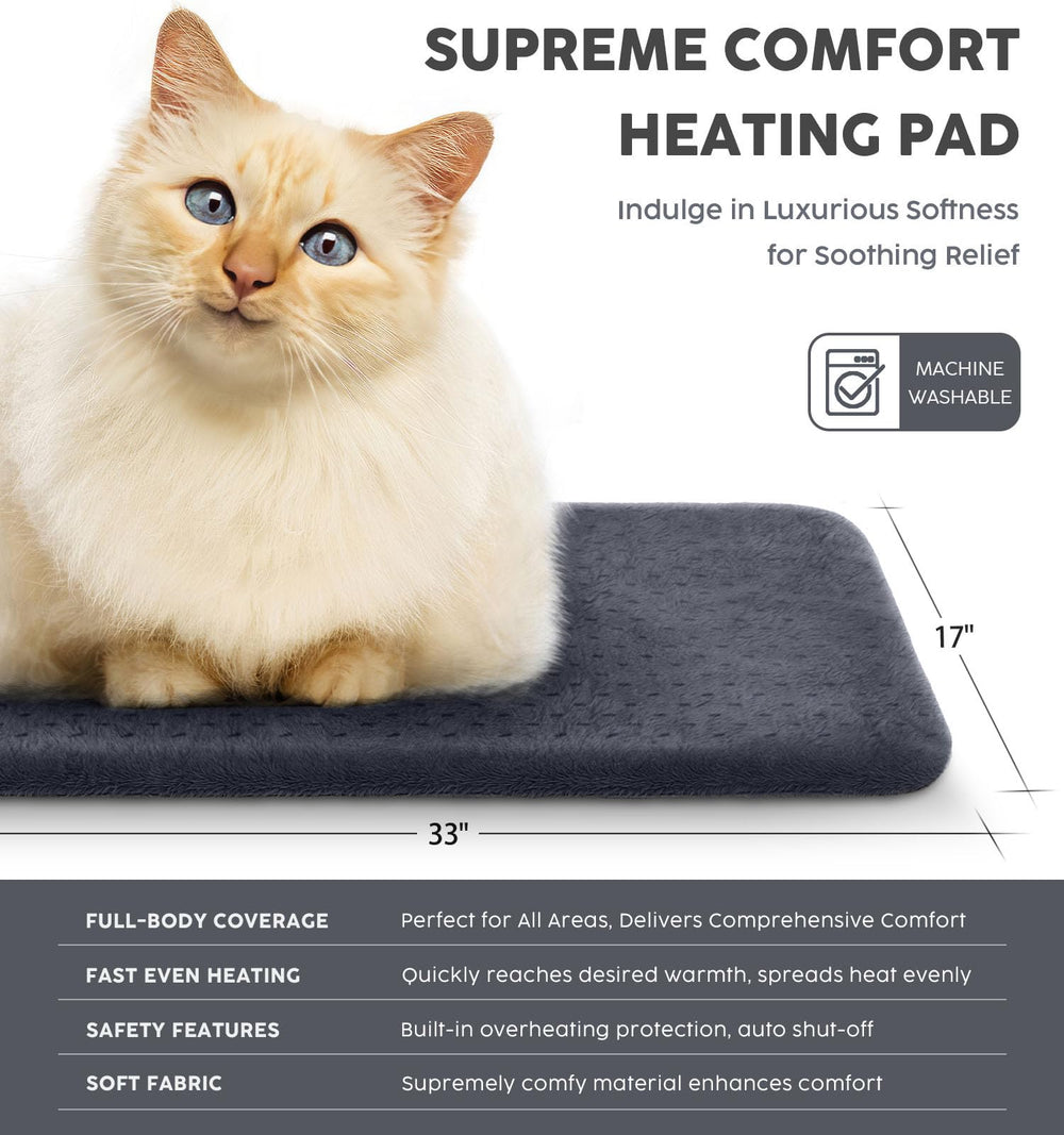 Fanatato heating pad washable fabric for easy cleaning and maintenance