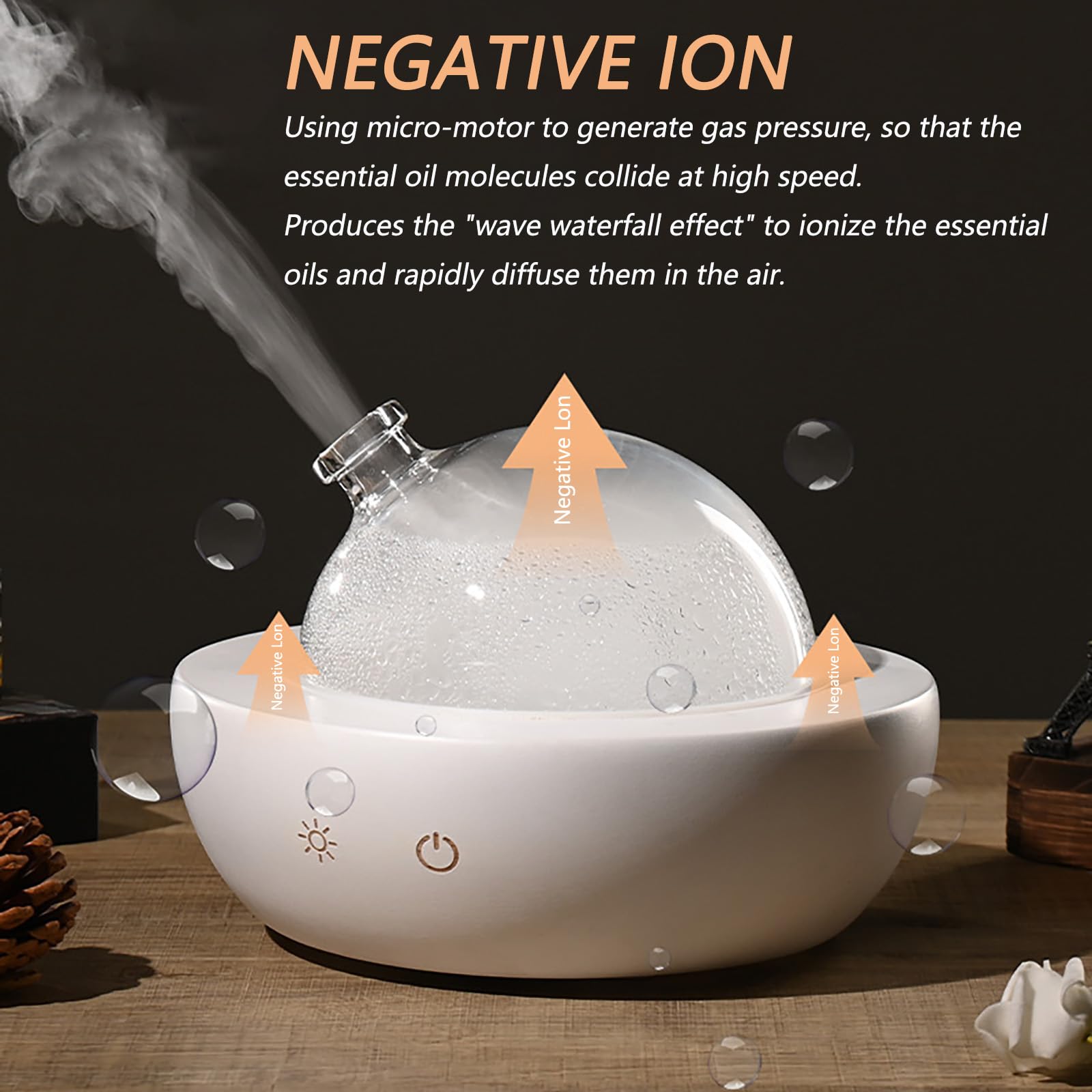 Fancemot diffuser mist outlet ensuring even diffusion across the space.