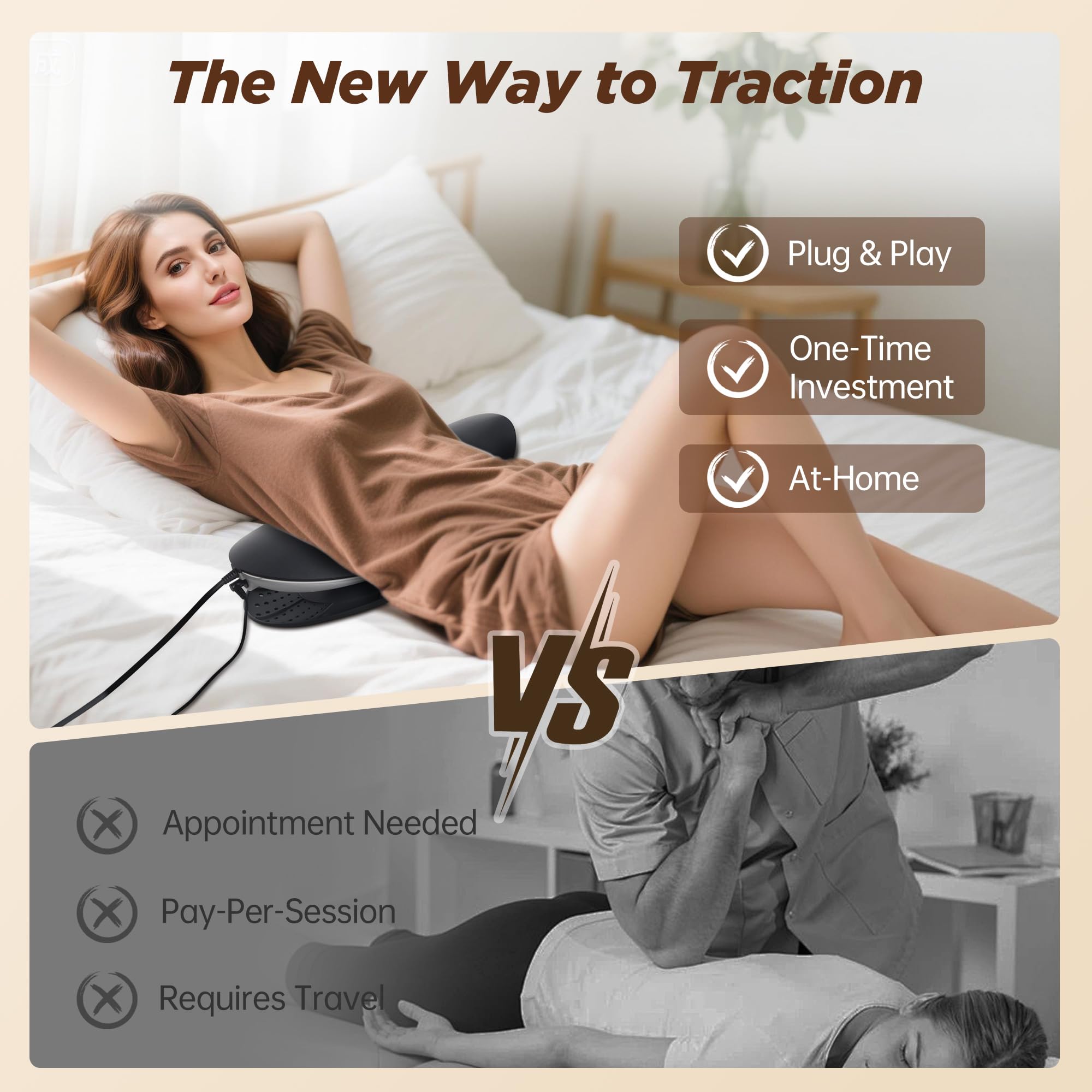 Fandiar heat level controls, back view, customizable warmth for comfort.