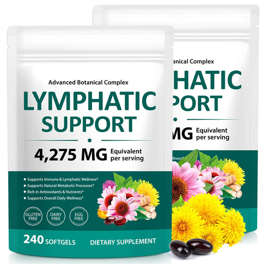 Fanshi lymphatic drainage softgels bottle front for daily support